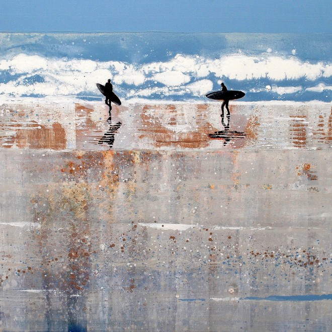 Atlantic Breakers at Polzeath, Cornwall.