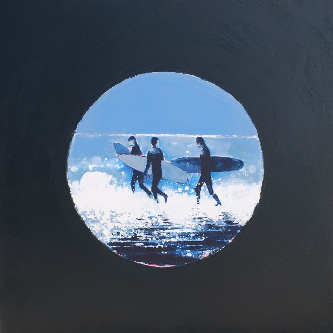 Three Surfers, Cornwall. 
