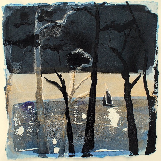 Through The Trees, Sunset, St. Mawes, Cornwall