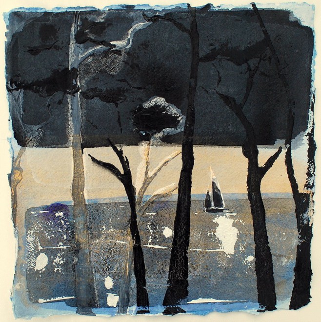 Through The Trees, sunset, St. Mawes, Cornwall