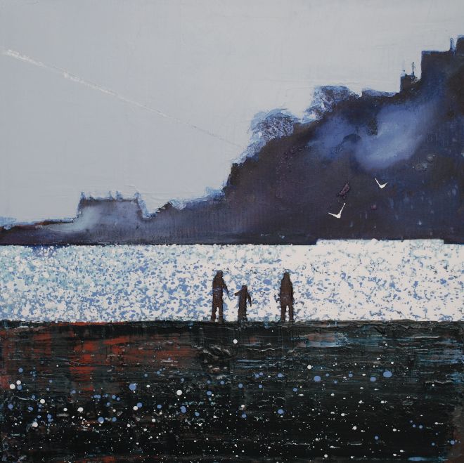 Late October Light, St. Michael's Mount, Cornwall.Original Sold - Print Available.