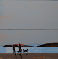 Pink Grey Skies at Daymer Bay, Cornwall