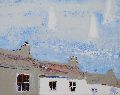 Cottages from Mounts Bay, Penzance, Cornwall