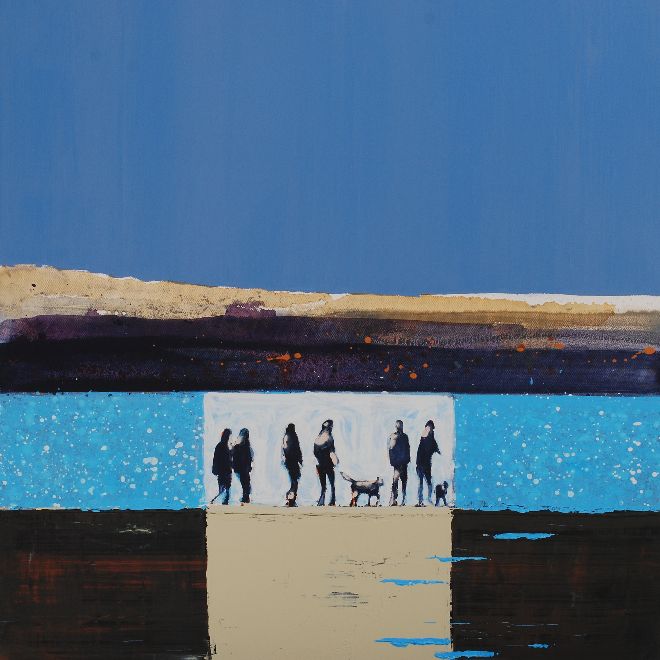 Blue Skies in Summer, near Rock, Cornwall. Original or Print Available.
