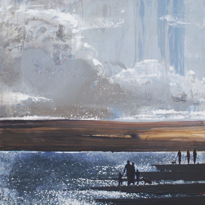 Clouds Before Sunset - Camel Estuary, Cornwall. Original Sold - Print Available.