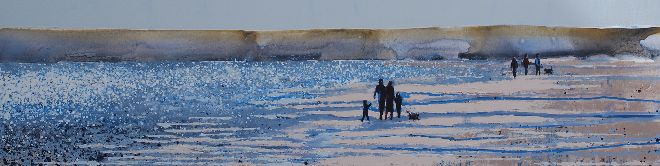 Sparkling Estuary, Winter Walk, Nr Rock, Cornwall. Original Sold - Print Available.