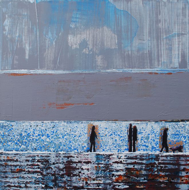 Summer Dusk Walk, Camel Estuary. Original or Print Available.