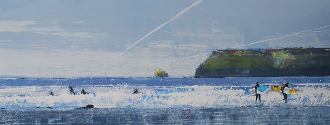 Gentle Atlantic Breeze, Polzeath. Original Sold - Print Available.