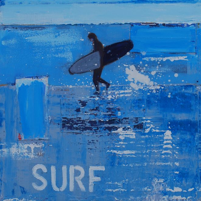 Surf, Cornwall. Original Painting Available - Print Reserved