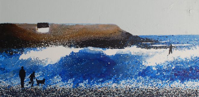 The Big Wave, Constantine Bay, Cornwall Original or Print Available.