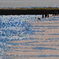 Winter Sun, Camel Estuary, North Cornwall. Original or Print available.