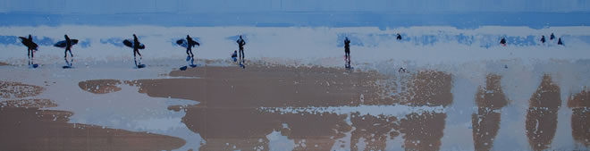 After the Rain, Fistral Beach, Cornwall. Limited Edition Print